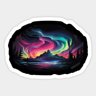 aurora borealis Sticker